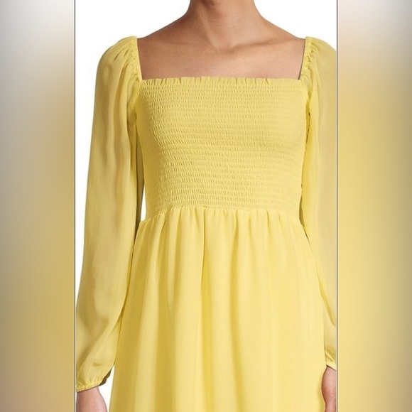 Tash + Sophie yellow smocked dress in Size Small. NWOT - Picture 3 of 4